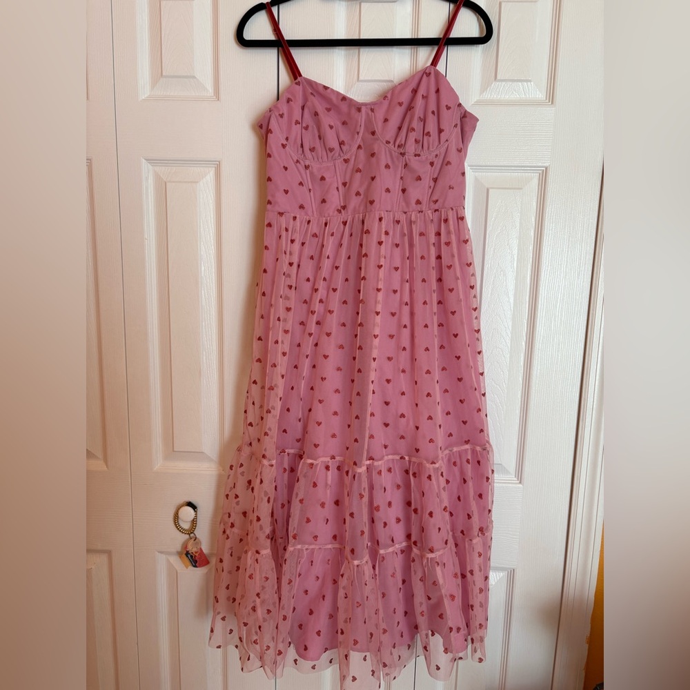 Betsey Johnson Pink Heart Dress